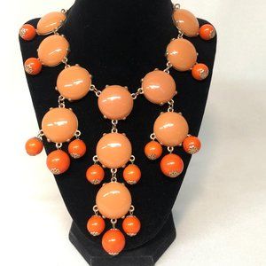 Orange + Coral-ish Chunky necklace!!  V. COOL!